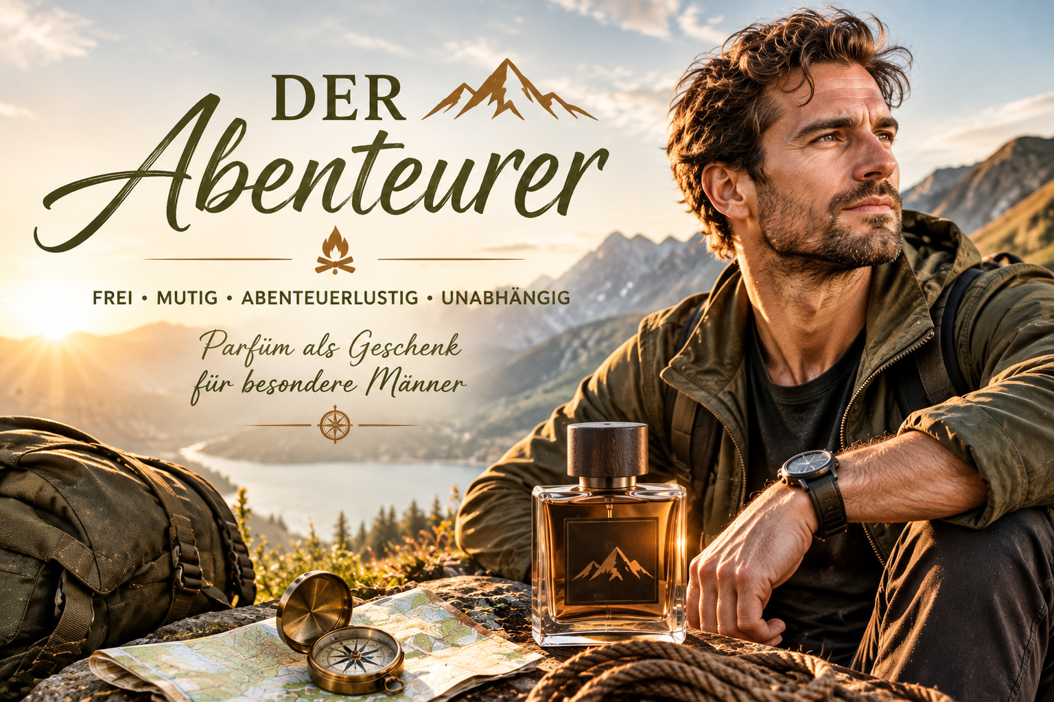 Parfüm als Geschenk für einen abenteuerlustigen Mann finden