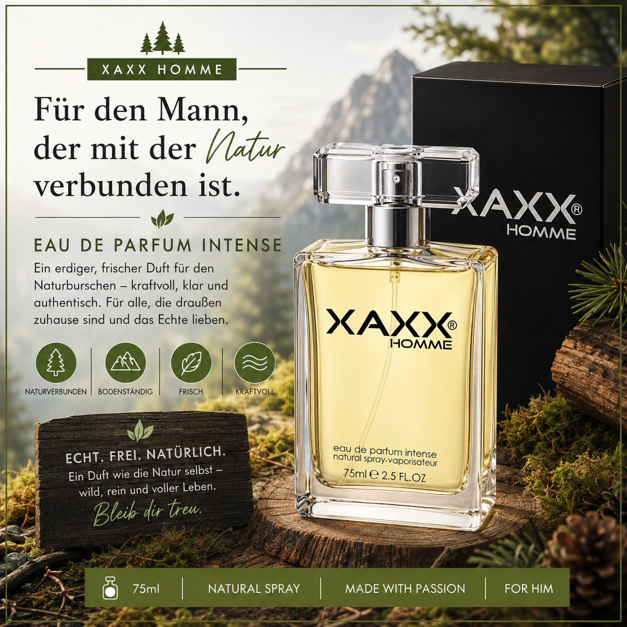 XAXX NINE – Parfum Geschenk für den Naturburschen